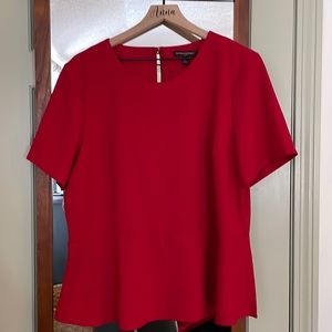 Banana Republic red peplum top. Great condition, size XL.